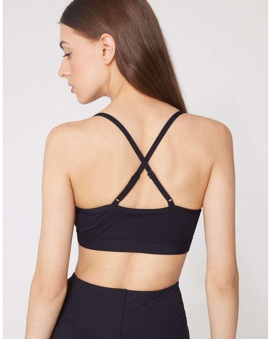Tezenis Blue Spaghetti Strap Padded Short Sport Top