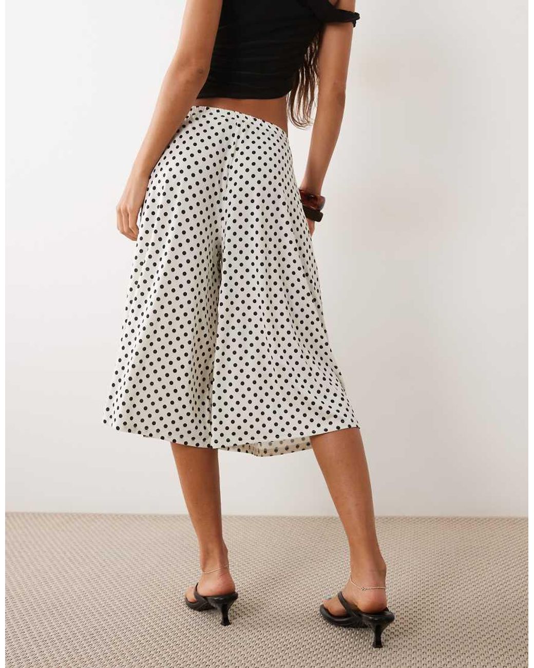 Miss Selfridge Gray Wide Leg Culotte