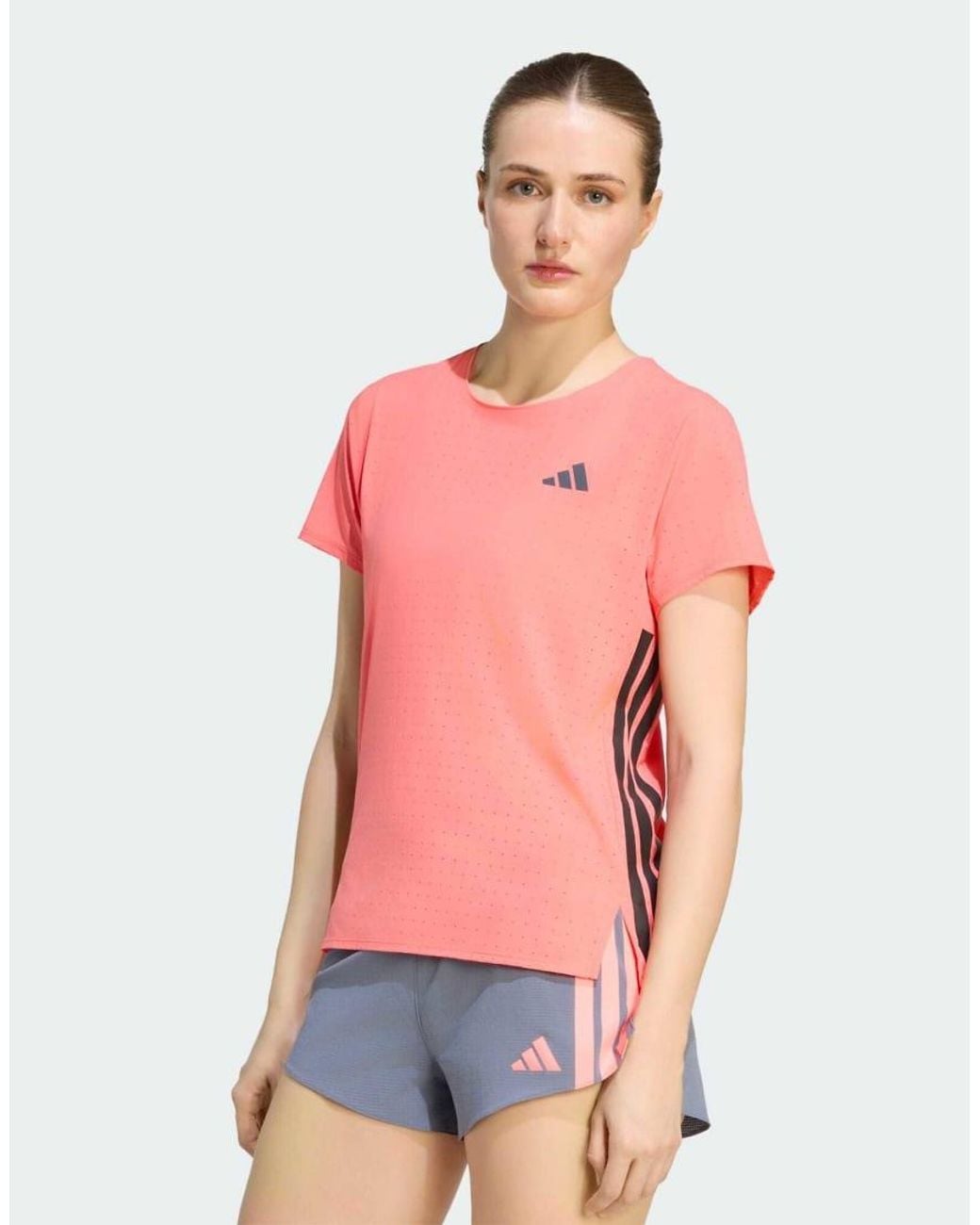 Adidas Originals Pink Adizero Running Tee