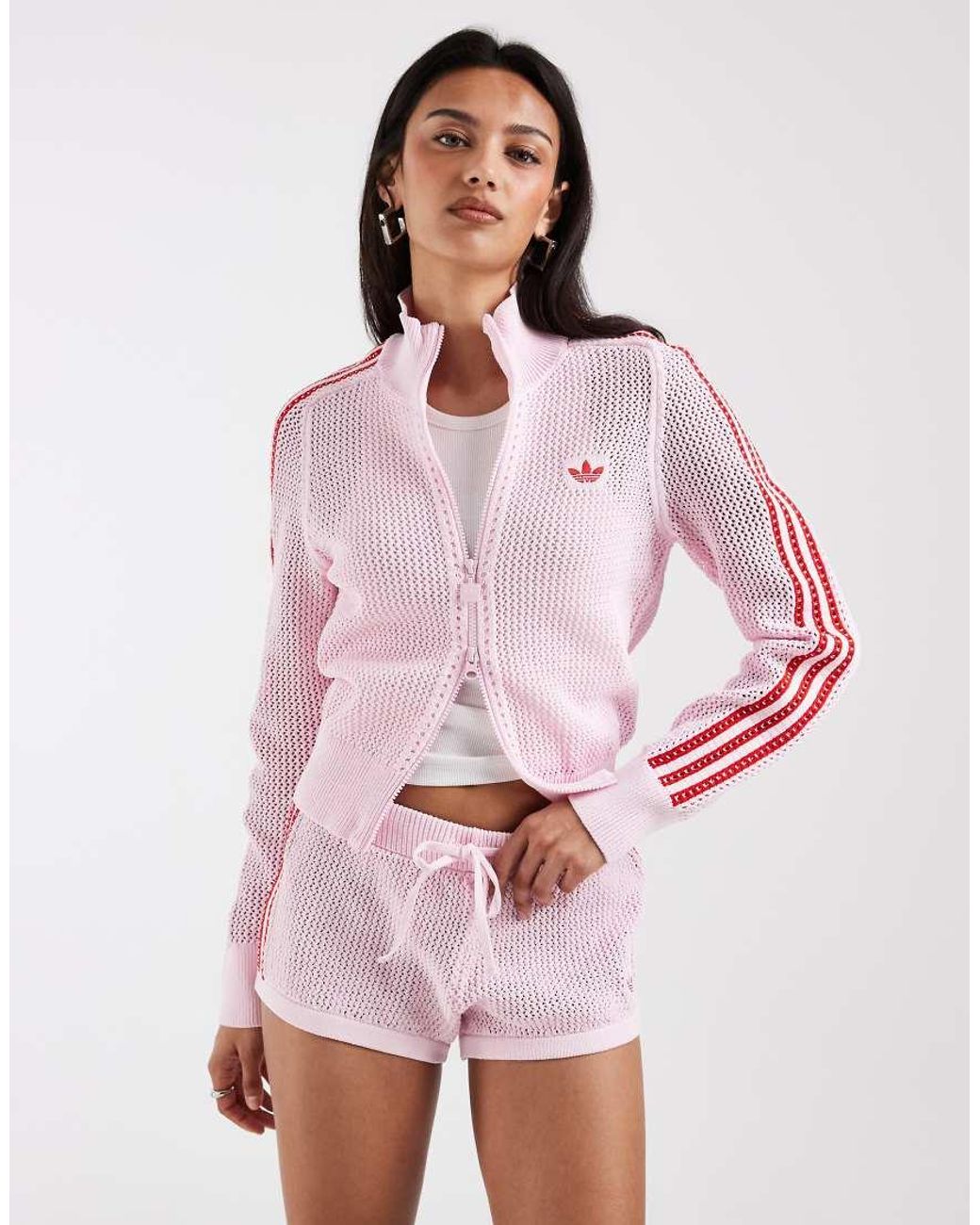 Adidas Originals Pink Crochet Shorts