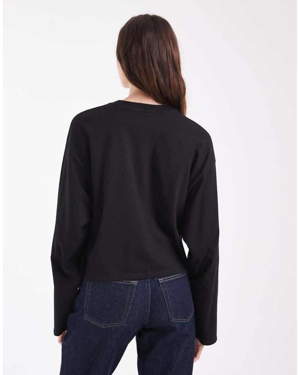 Hollister Blue Boxy Long Sleeve T-Shirt