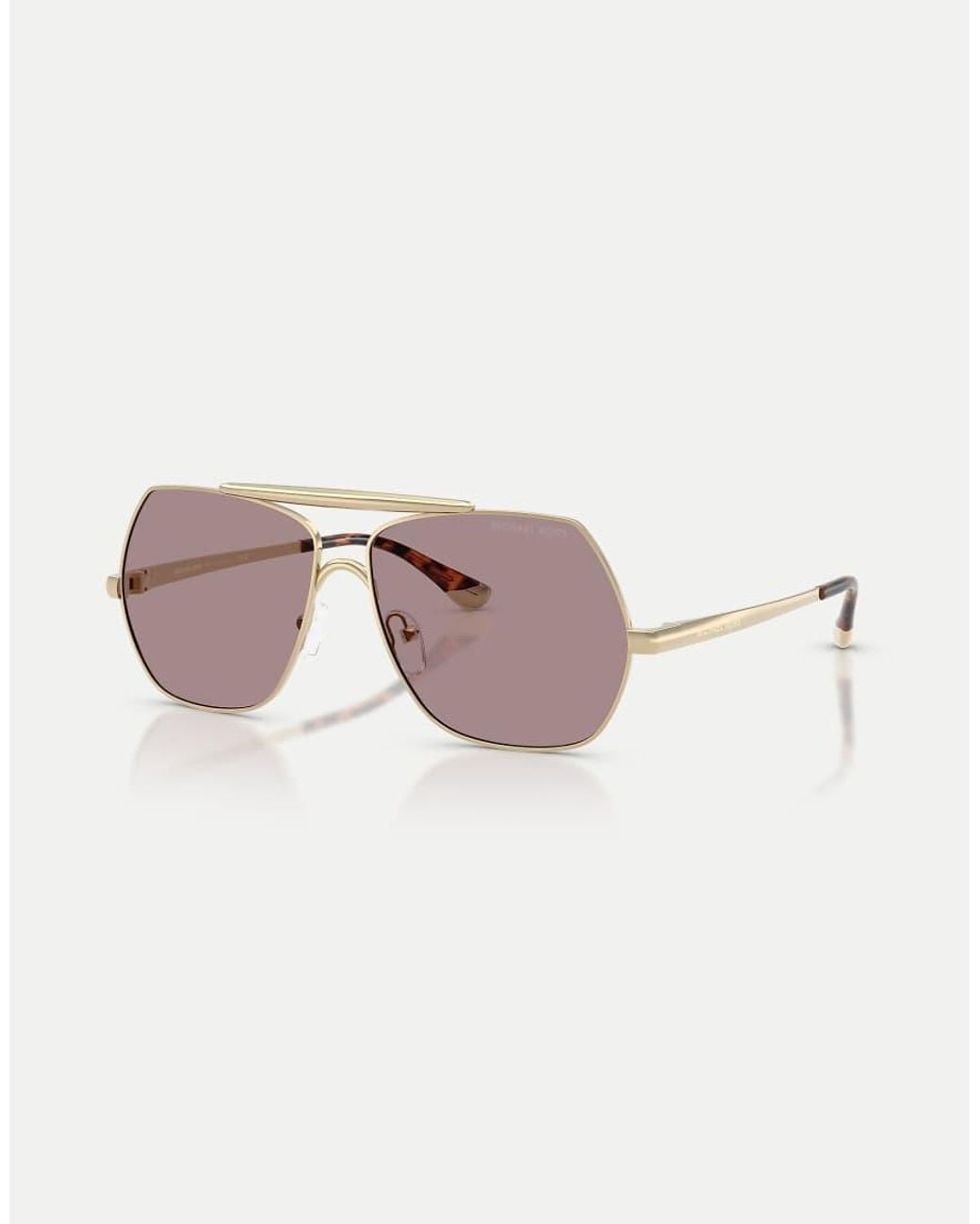 Michael Kors Pink Denver Pilot Sunglasses With Lens