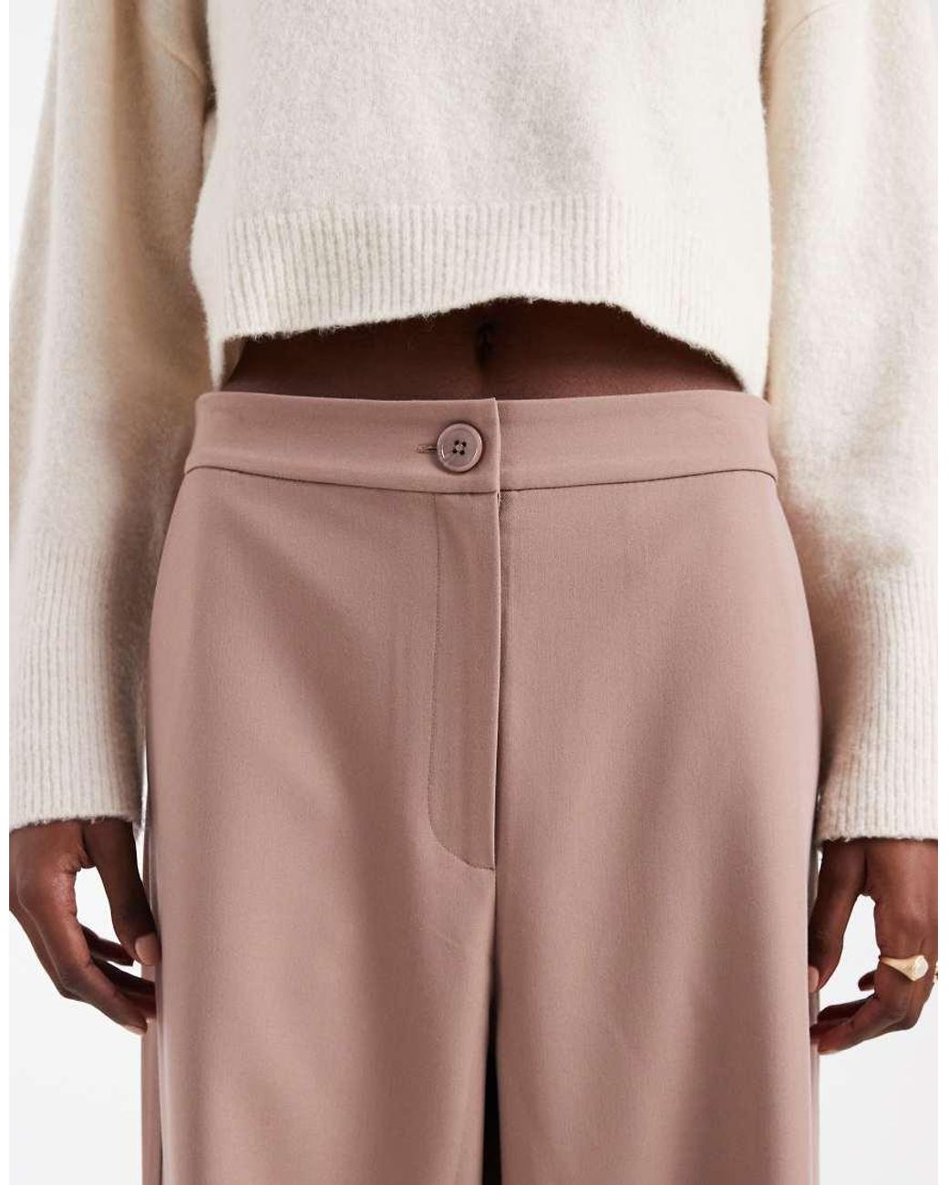 ASOS White Tall Tailored Relaxed Straight Leg Pants