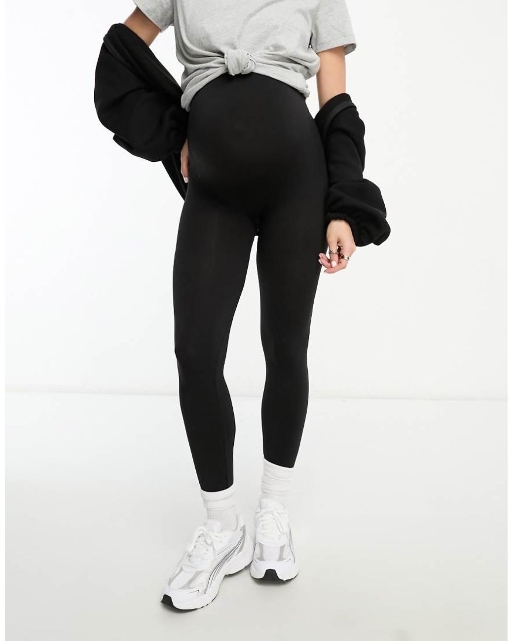 Mama.licious Black Mamalicious Maternity Seamless legging