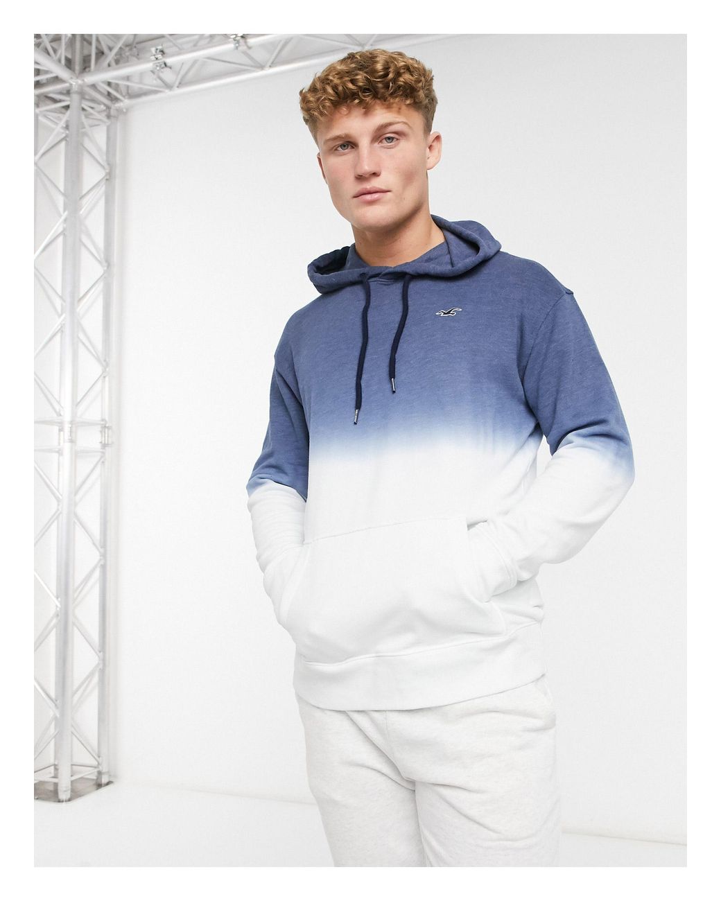 Hollister dip dye best sale hoodie