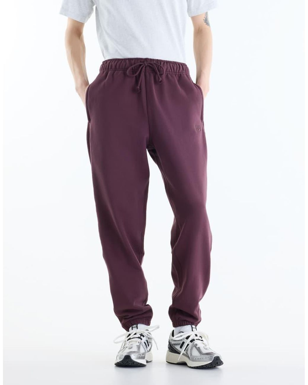 New Balance Purple Athletics French Terry Jogger for men