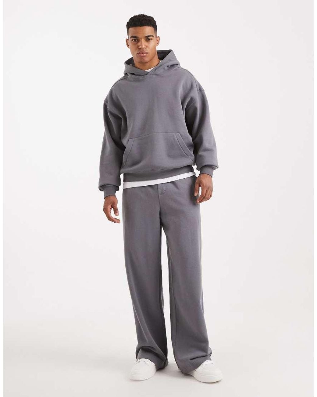 Cotton On Gray Super baggy Track Pant for men
