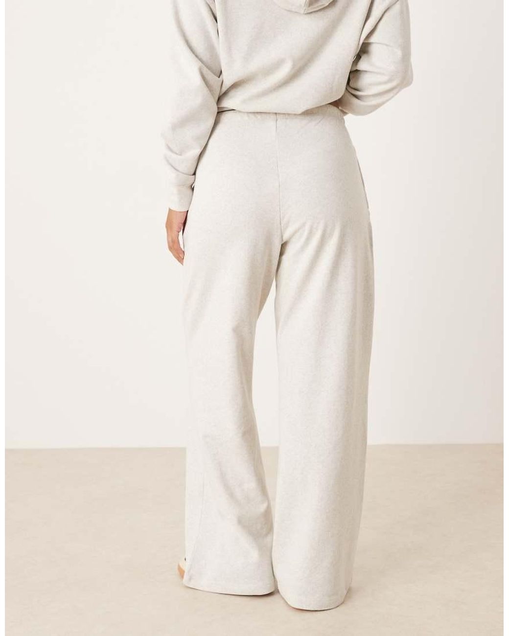 JDY Petite Natural Wide Leg Sweat joggers Co-ord