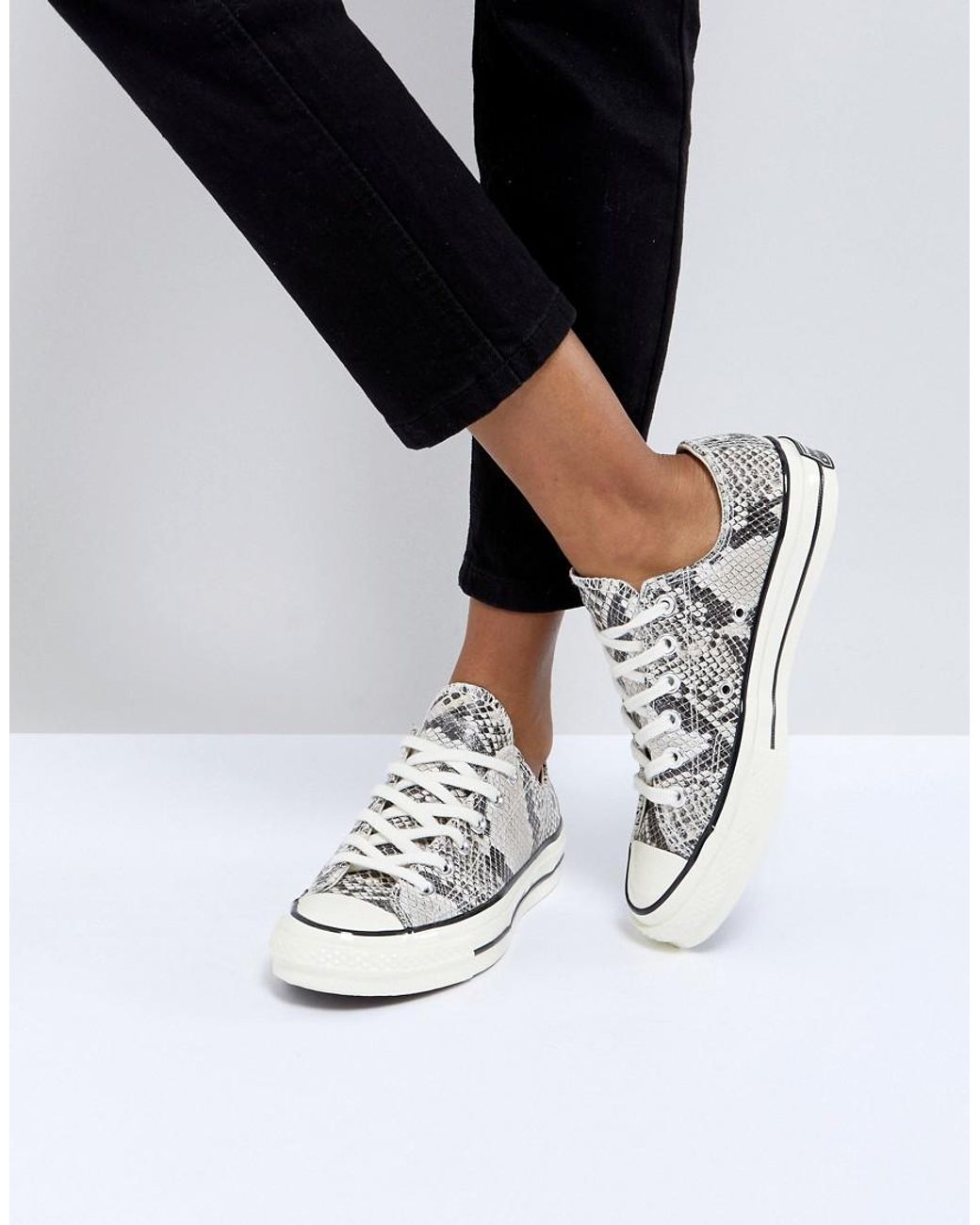 Zapatillas de deporte con diseño estilo años 70 y estampado de serpiente Chuck Taylor All Converse | Lyst