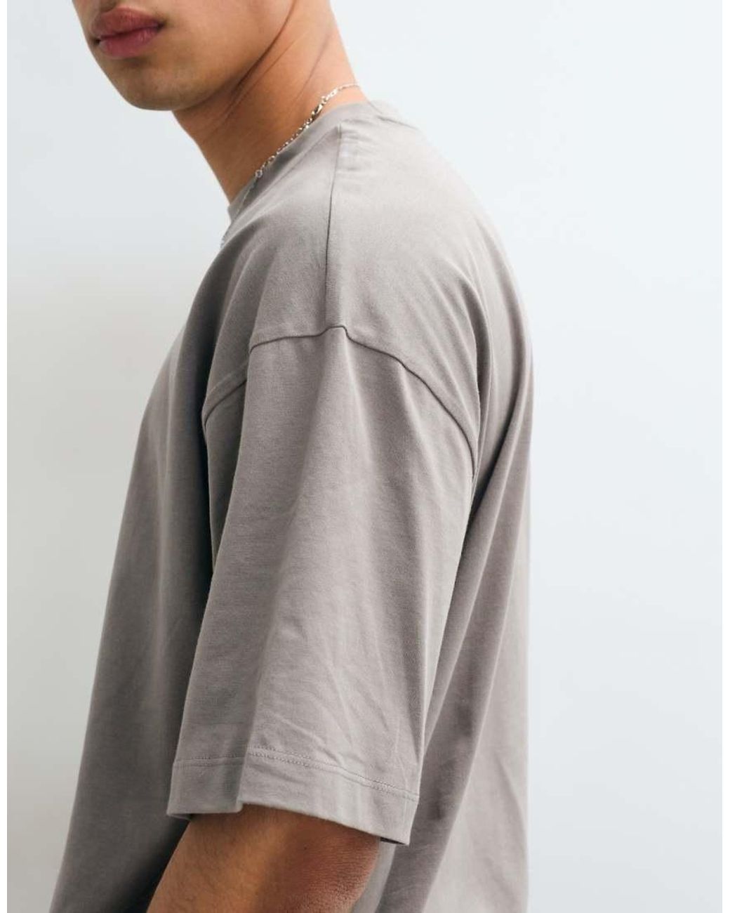 ASOS Gray Essentials Oversized T-shirt for men