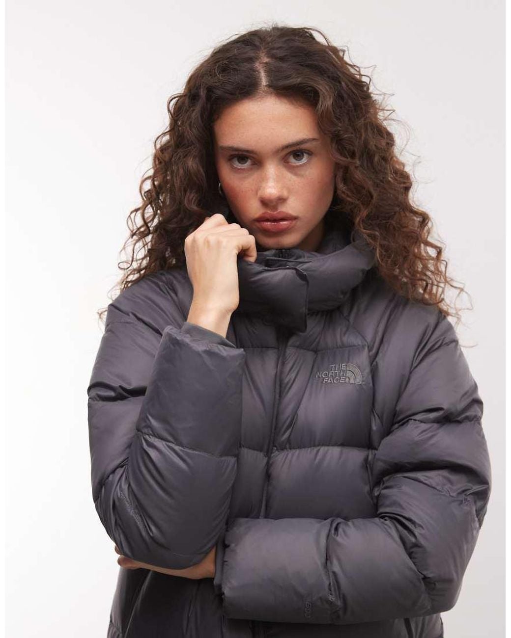 The North Face Gray Hydrenalite City Down Long Parka Jacket