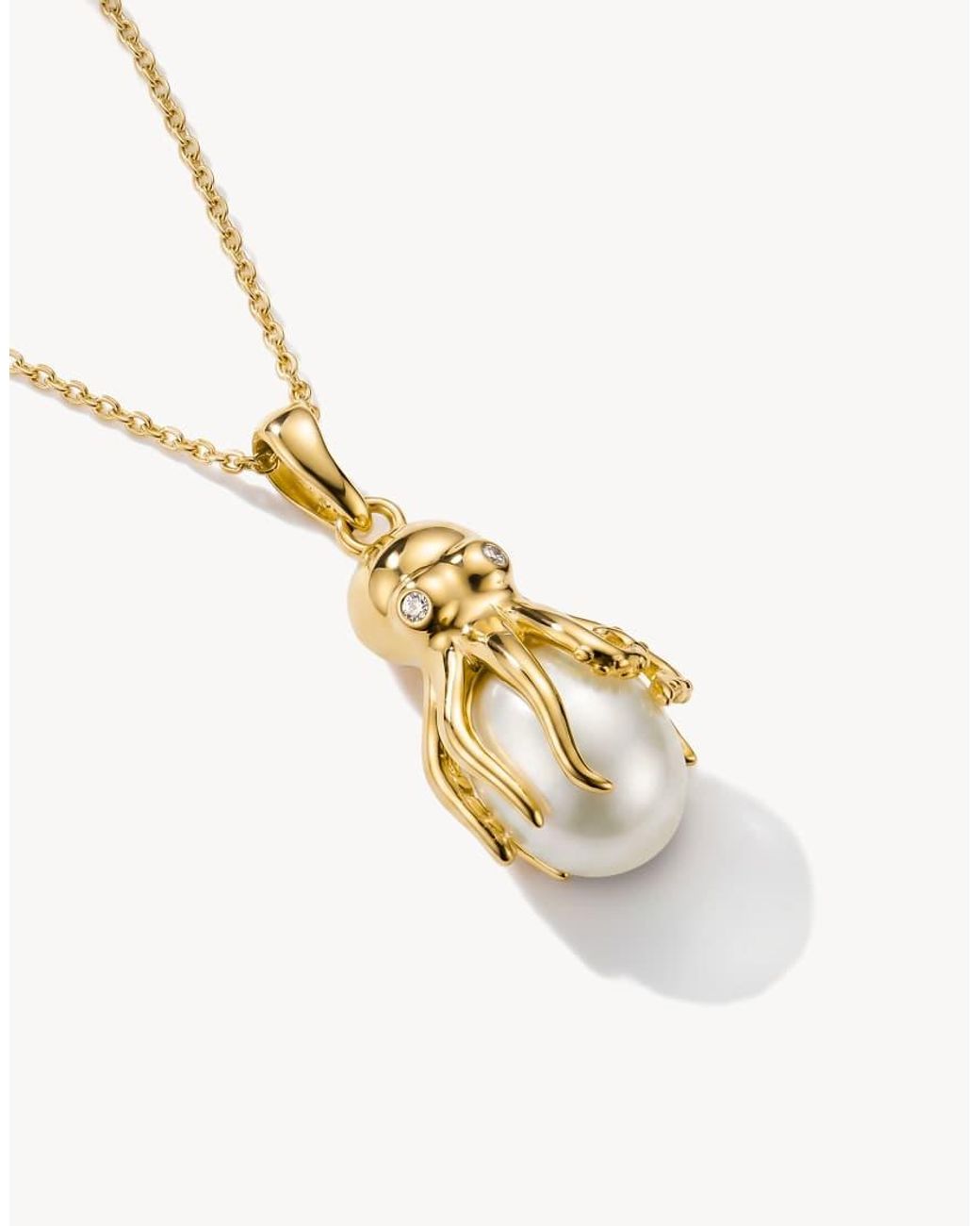 Thomas Sabo Metallic Pendant Octopus With Pearl
