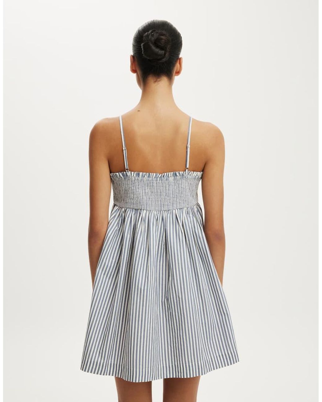 Cotton On Gray Eliza Babydoll Dress