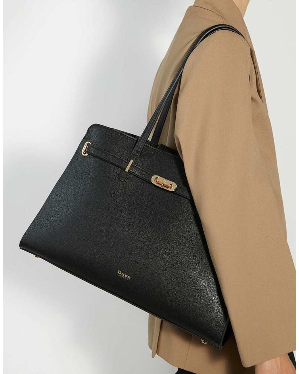 Dune Black Define Tote Bag