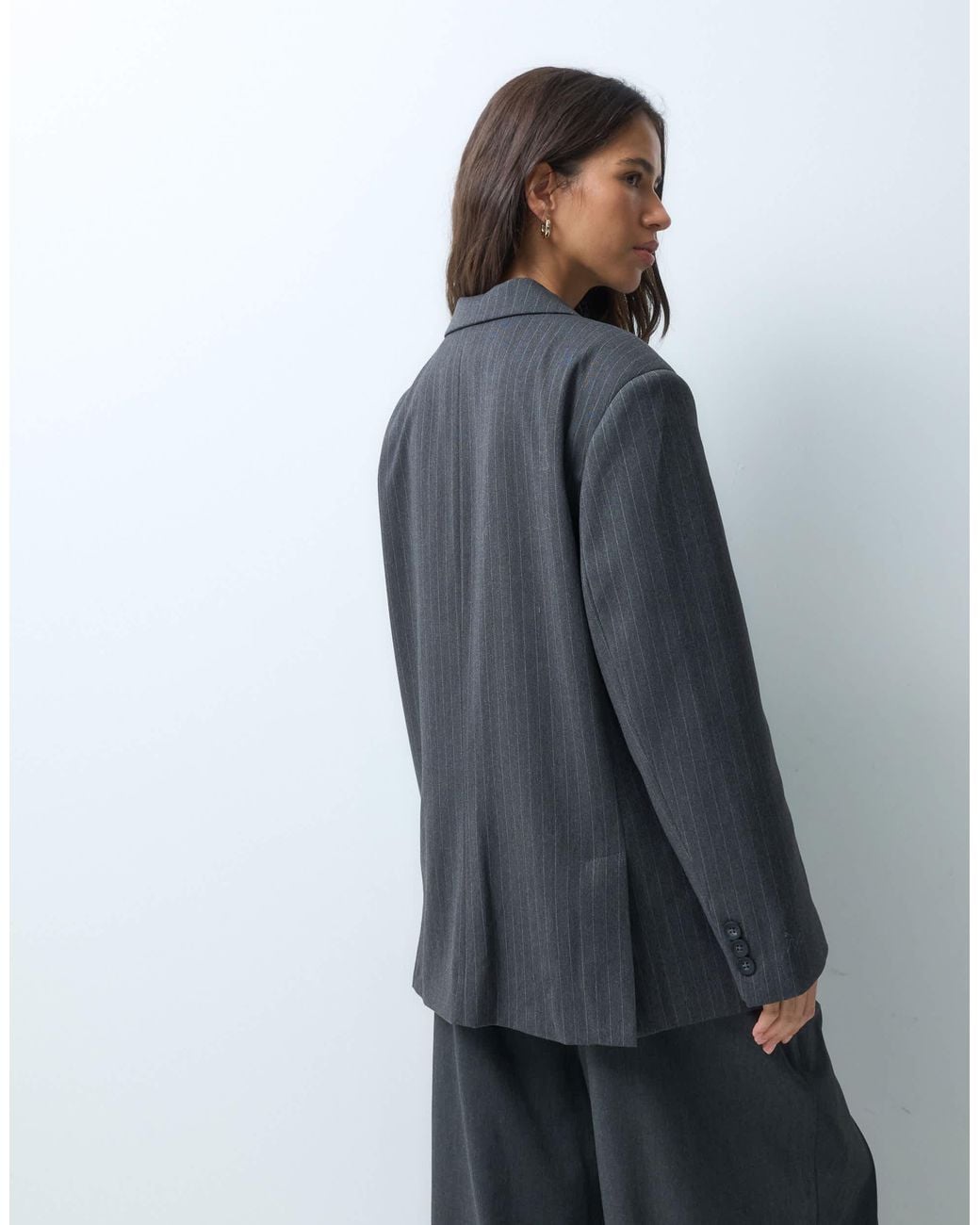 Blazer oversize ASOS en coloris Gray