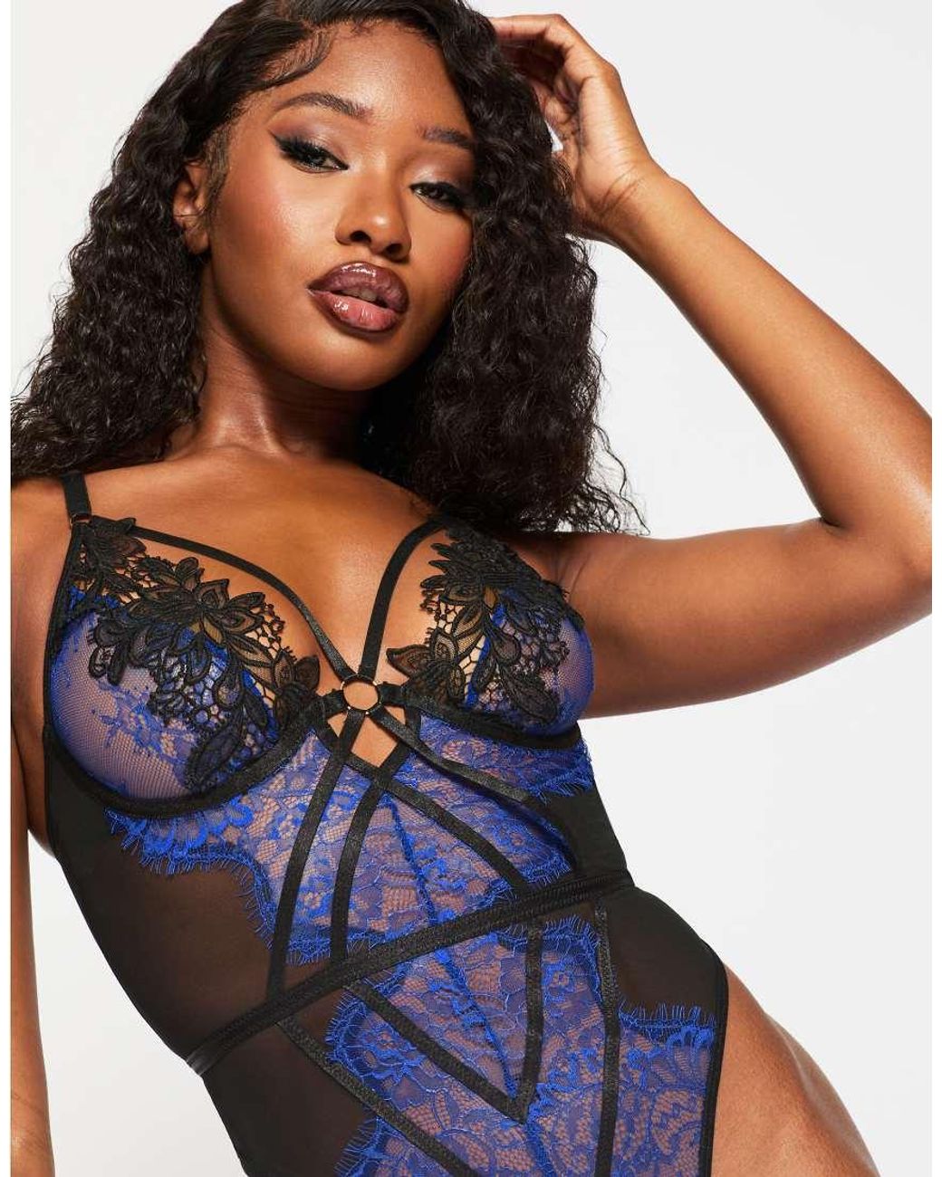 Ann Summers Blue Lovers Secret Crotchless Body