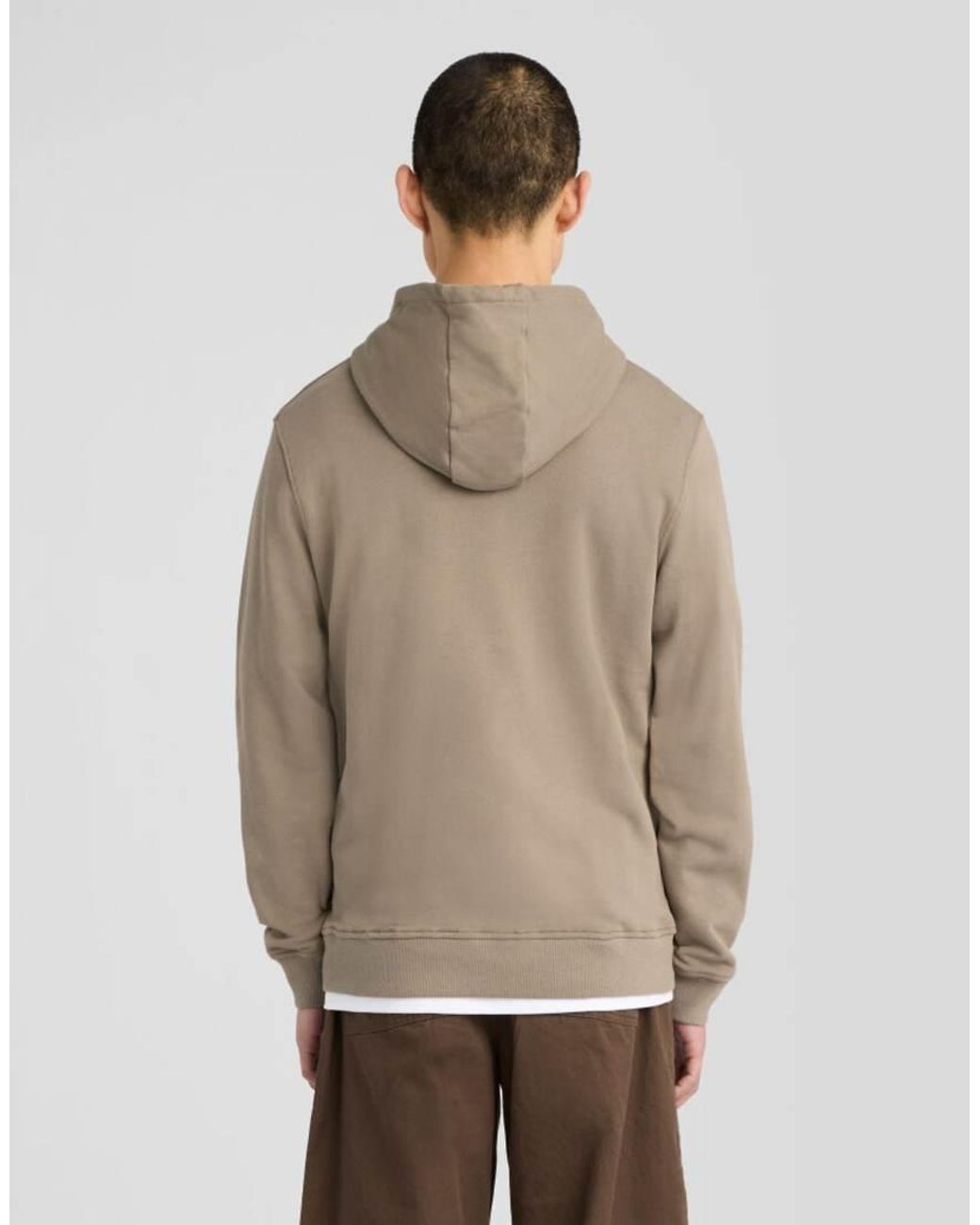Lyle & Scott Gray Loopback Cotton Hoodie for men