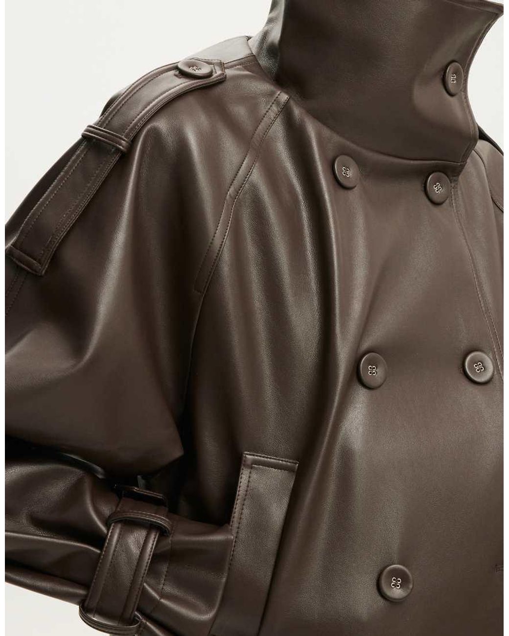 Cotton On White Porter Cropped Trench