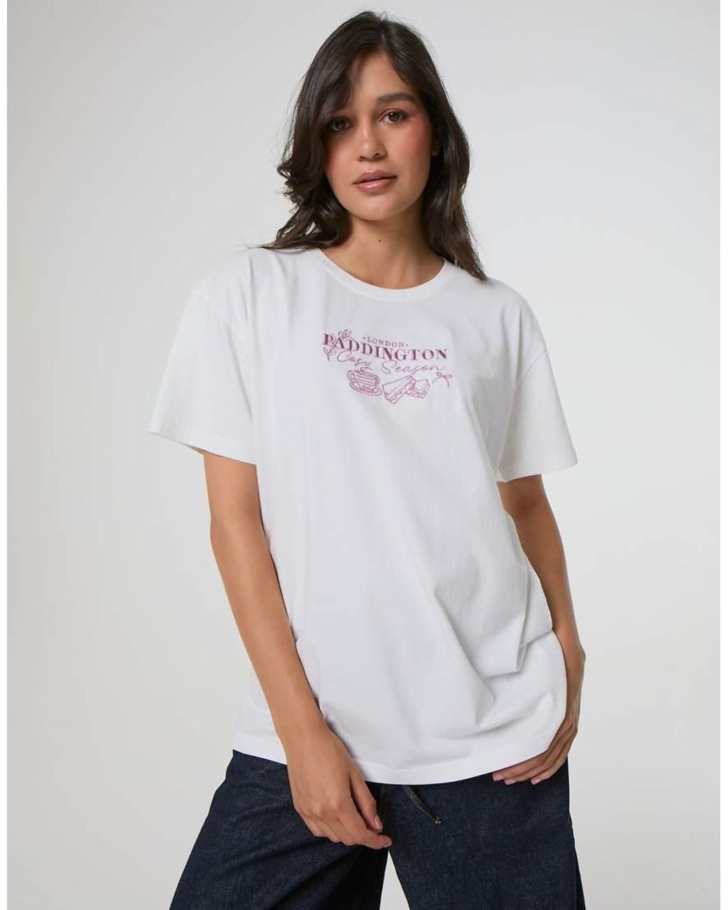 Skinnydip London White Paddington X Cosy Season T-Shirt