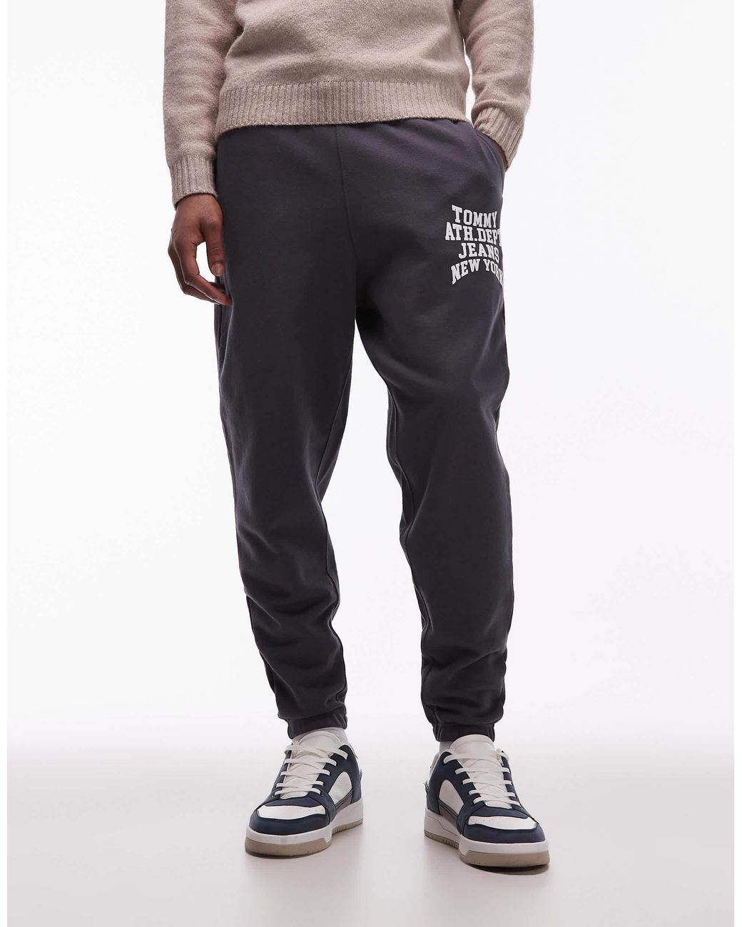 Tommy Hilfiger Black Athletic Dept Sweatpants for men