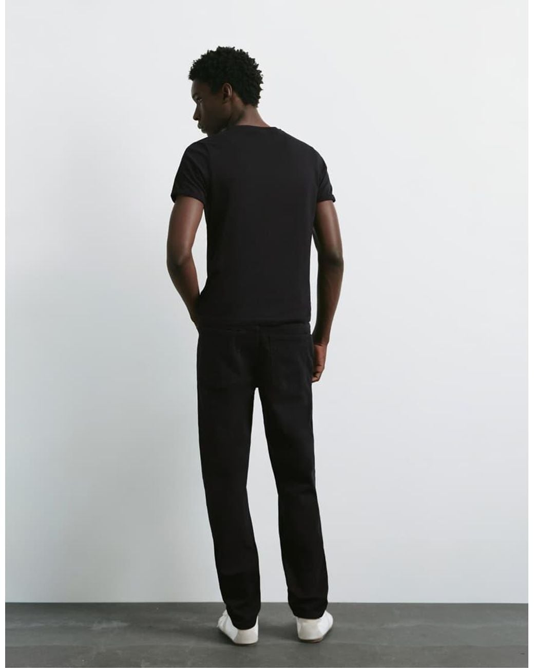 Pull&Bear Black Slim Fit Jeans for men