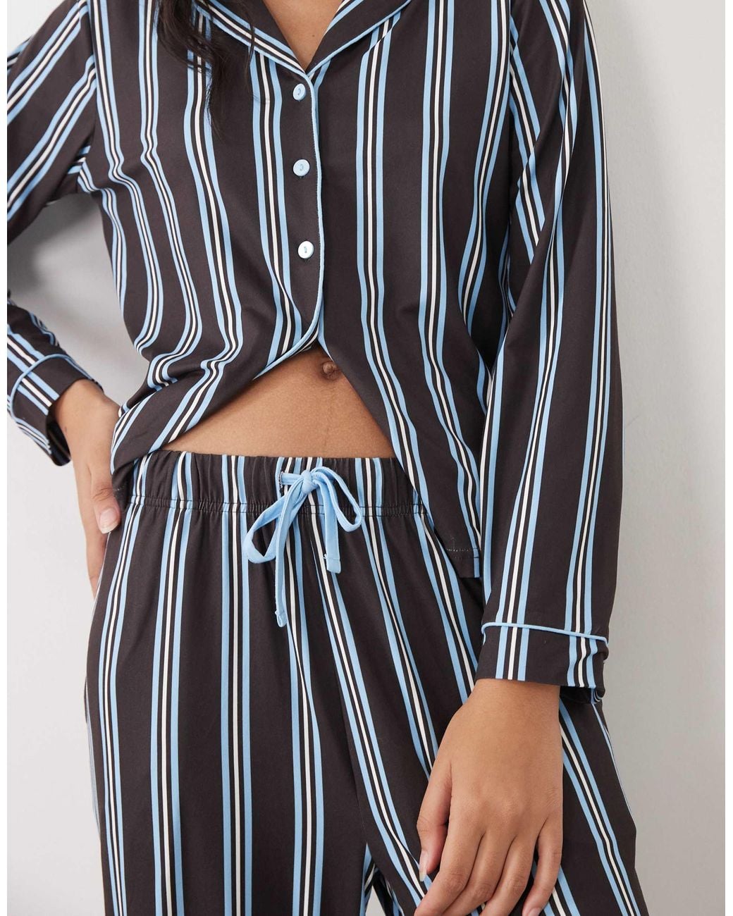 Threadbare Multicolor Button Down Super Soft Pyjama Set