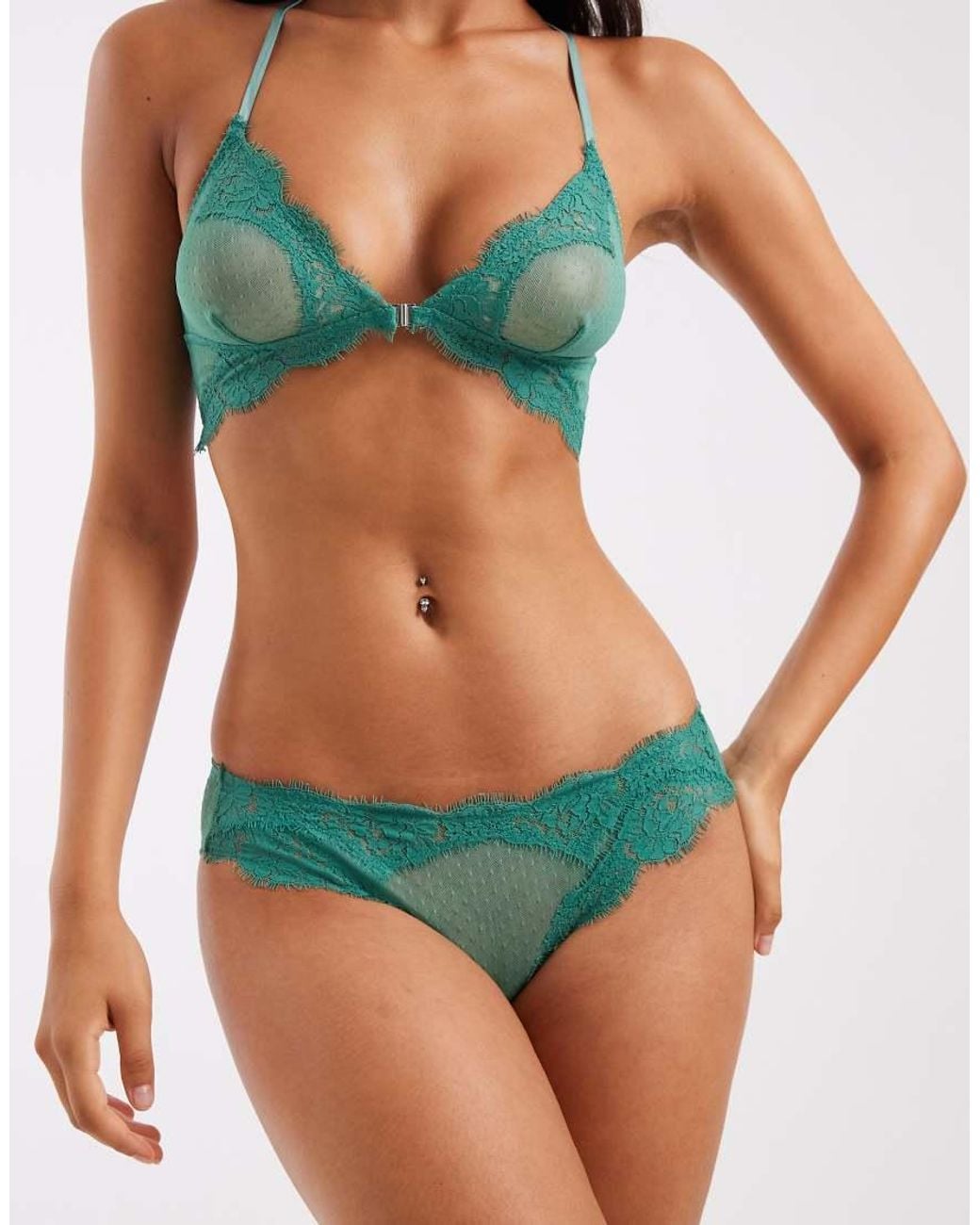 Free People Green Fiona Brief