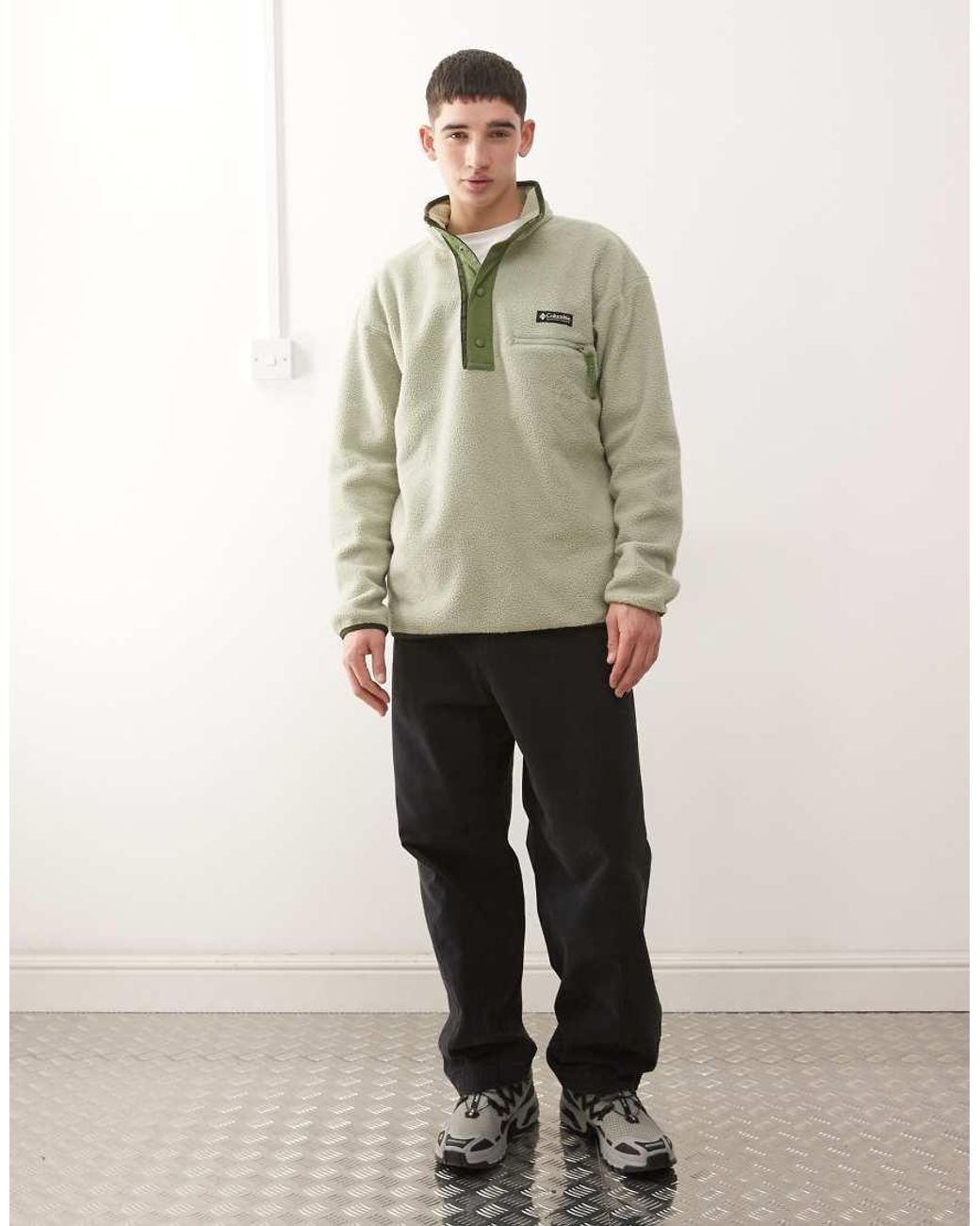 Columbia Gray Helvetia Ii Half Snap Fleece for men