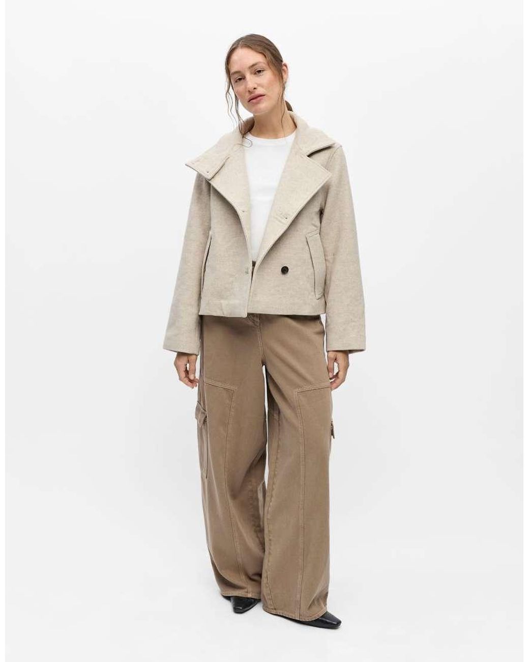 Object Natural Riki Wool Blend Short Jacket