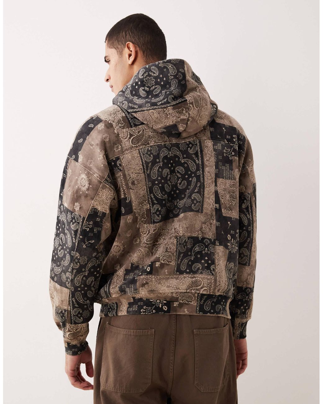Abercrombie & Fitch – basic-kapuzenpullover in Brown für Herren