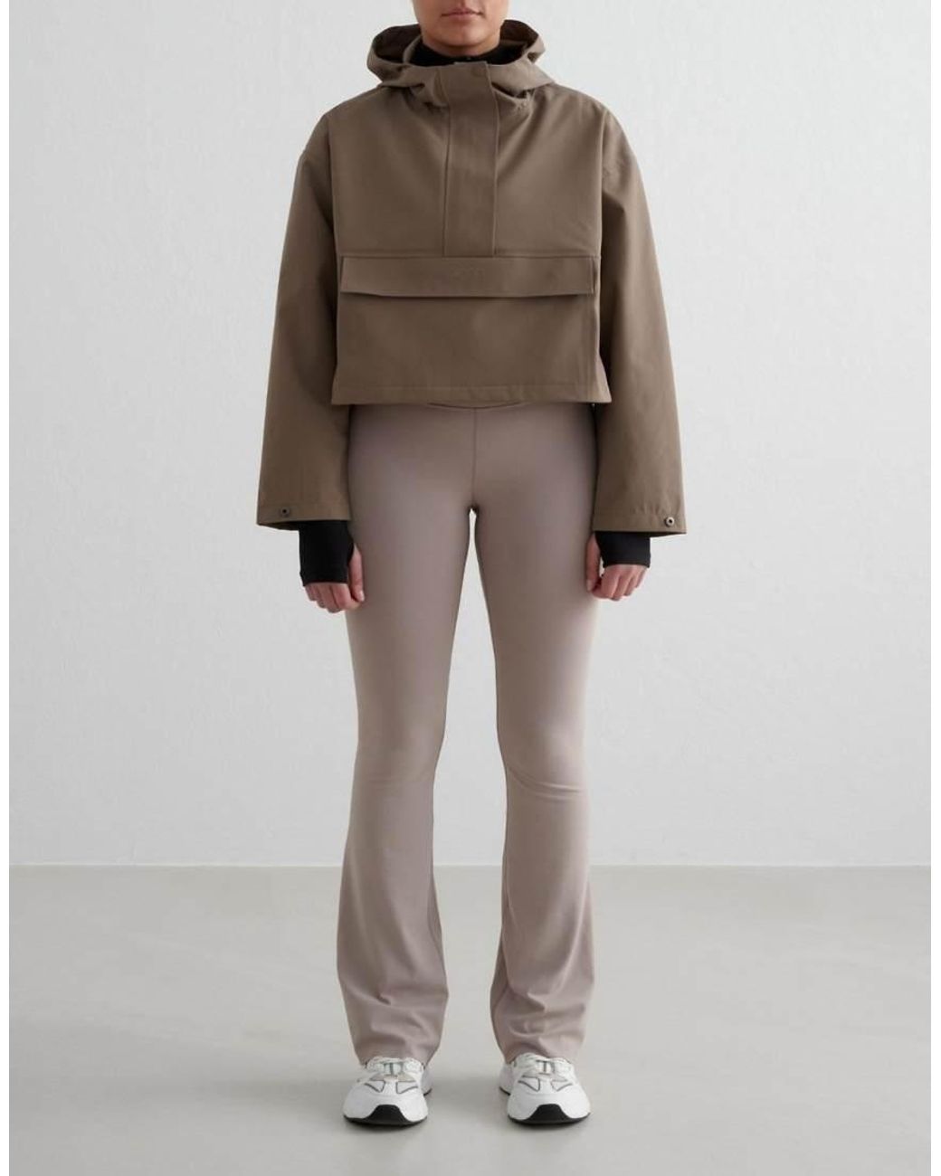 Aim'n Brown Nougat Cropped Waterprood Anorak