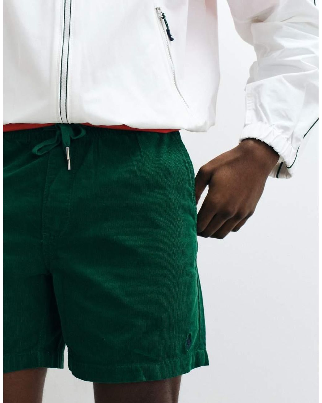 Polo Ralph Lauren White Woven Classic Fit Shorts for men