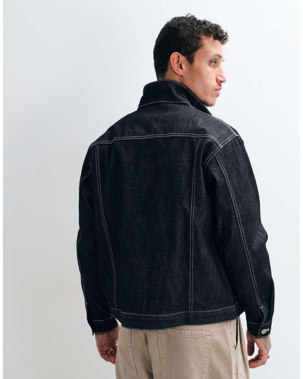Colt MCR Blue Colt Boxy Fit Contrast Stitch Selvedge Denim Jacket for men