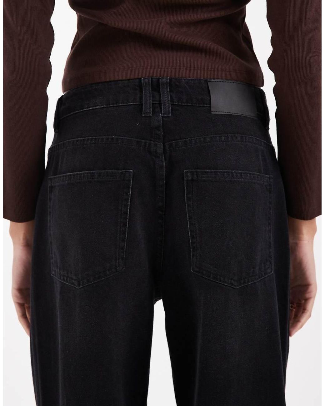 ASOS Black Asos Design Tall Low Rise Baggy Jeans