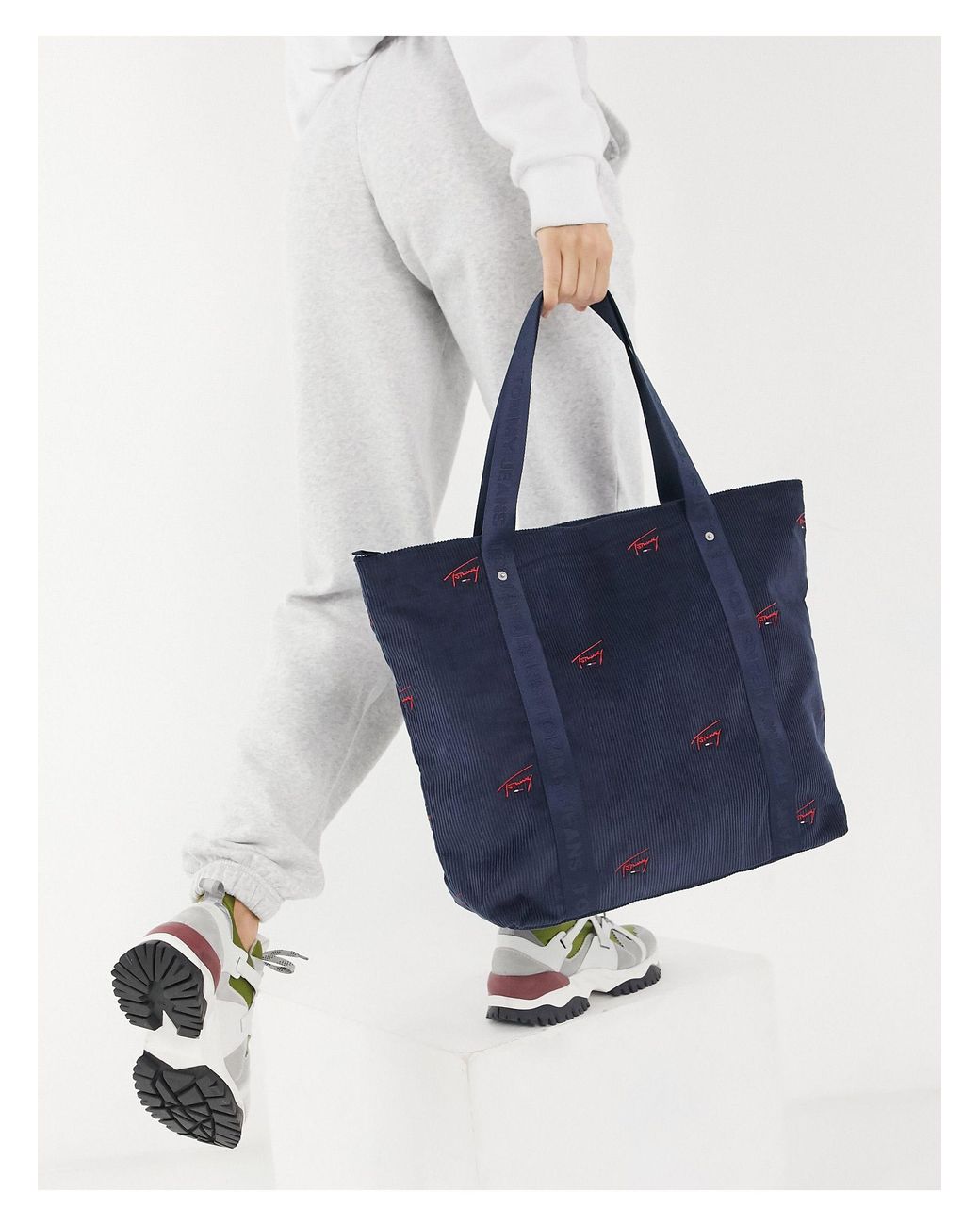 Bolso tote azul marino Tommy Hilfiger de color Azul Lyst