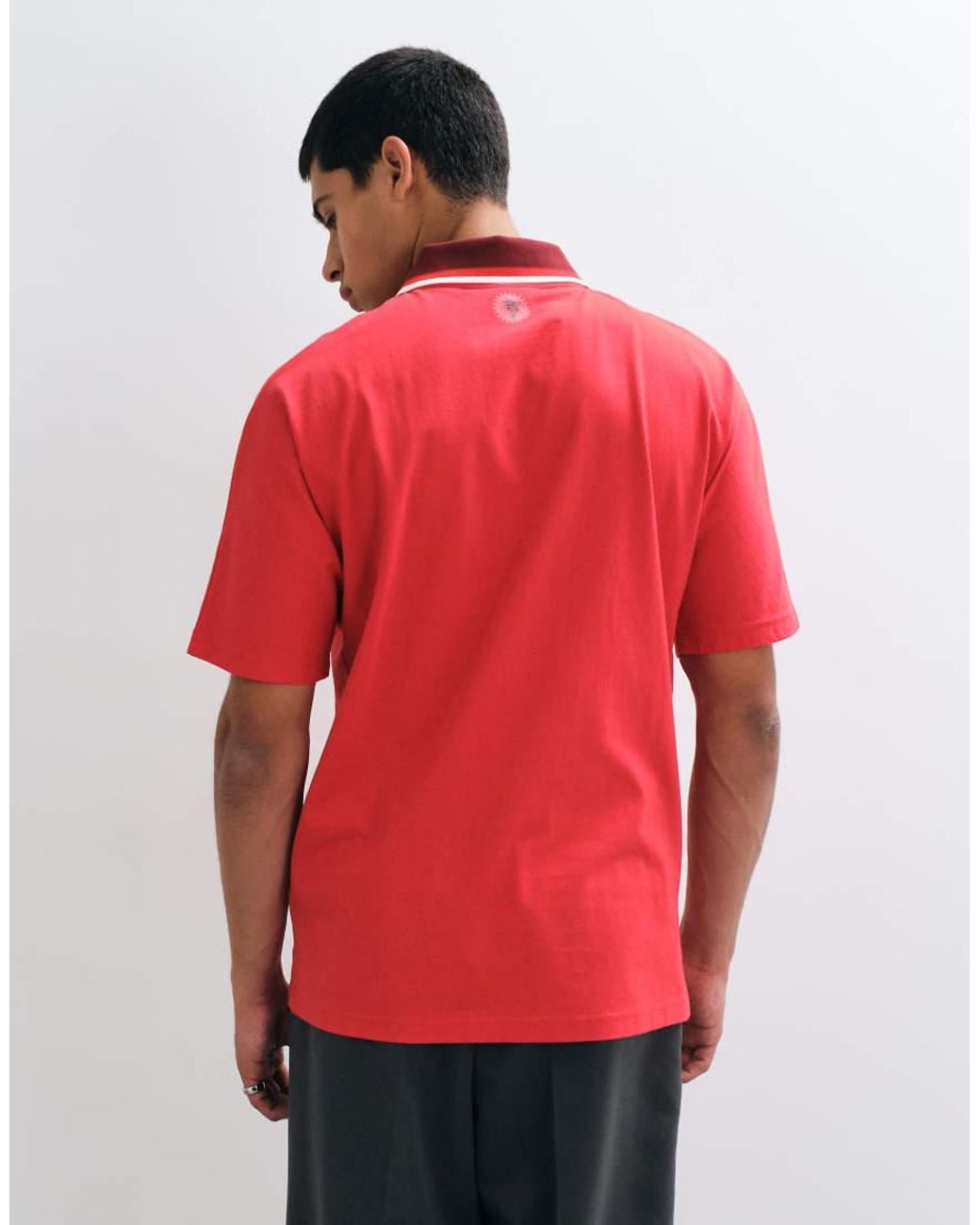 ICECREAM Red Running Dog Football Shirt for men