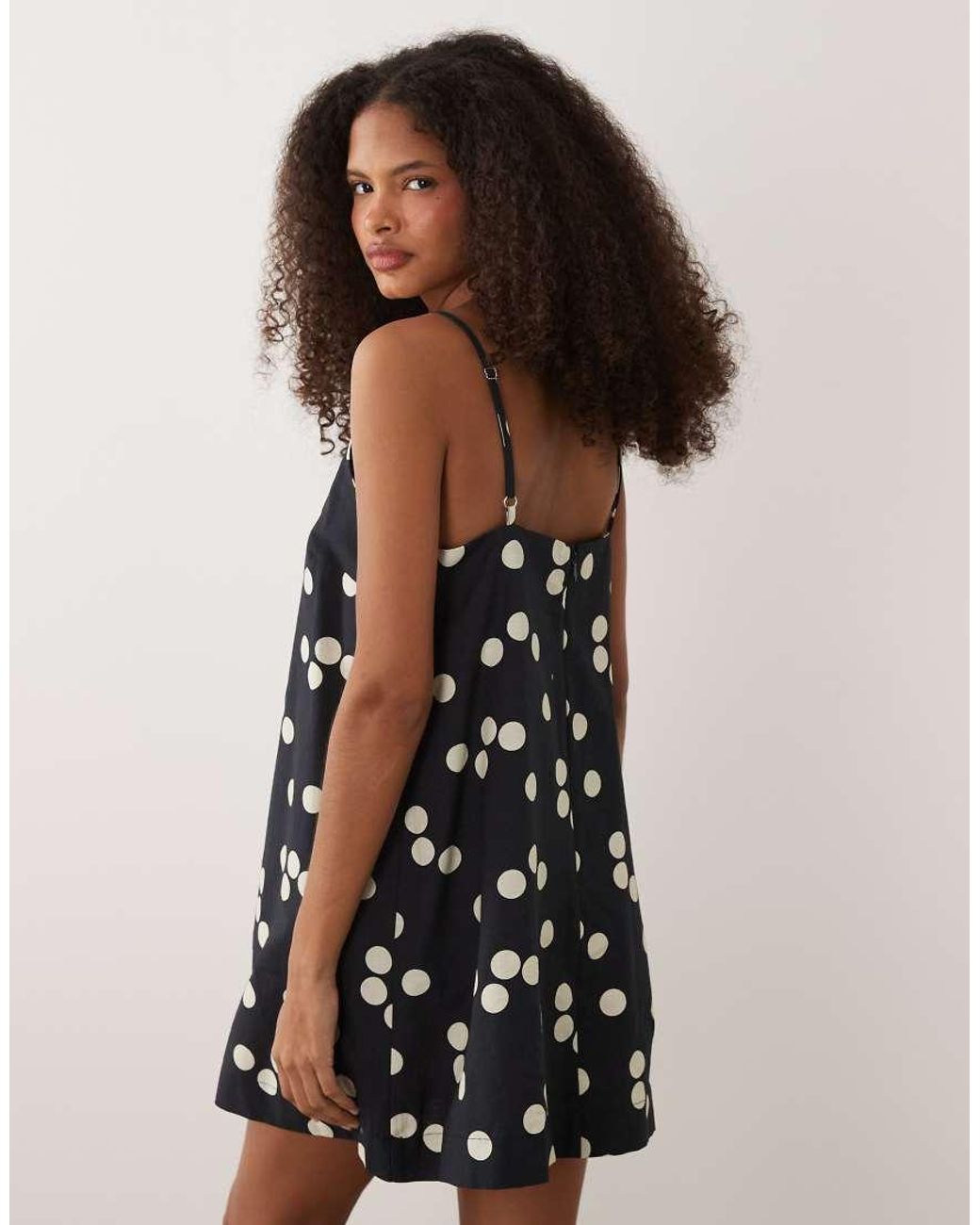 ASOS Black Mini Shift Linen Dress