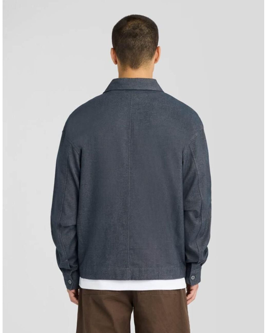 Lyle & Scott Blue Ls Woven Shirts Brushed Cotton Overshirt for men