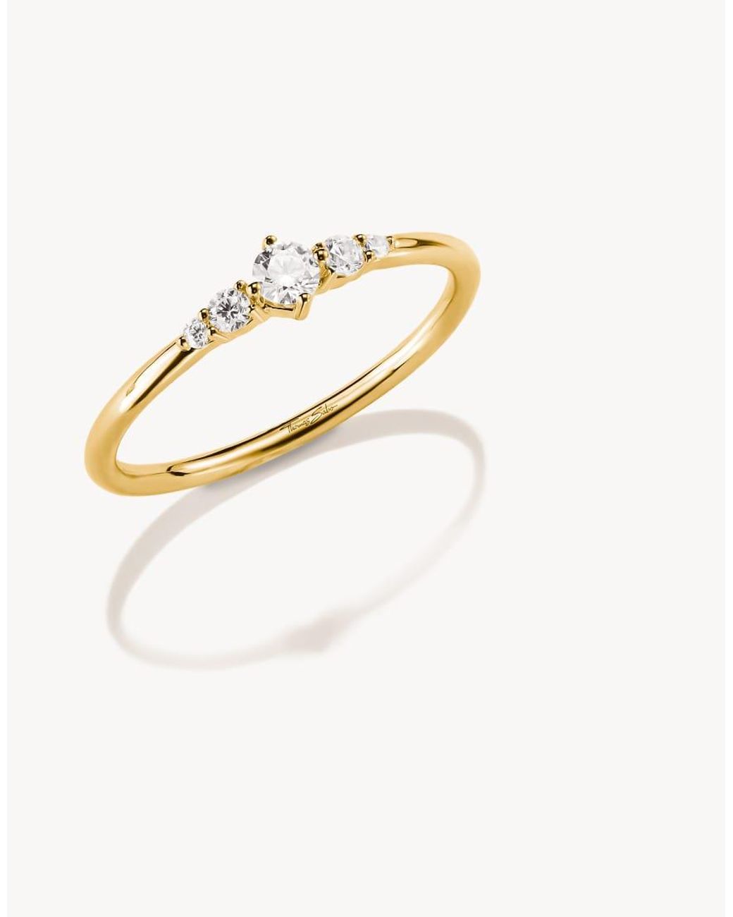 Thomas Sabo Natural Ring With White Zirconia