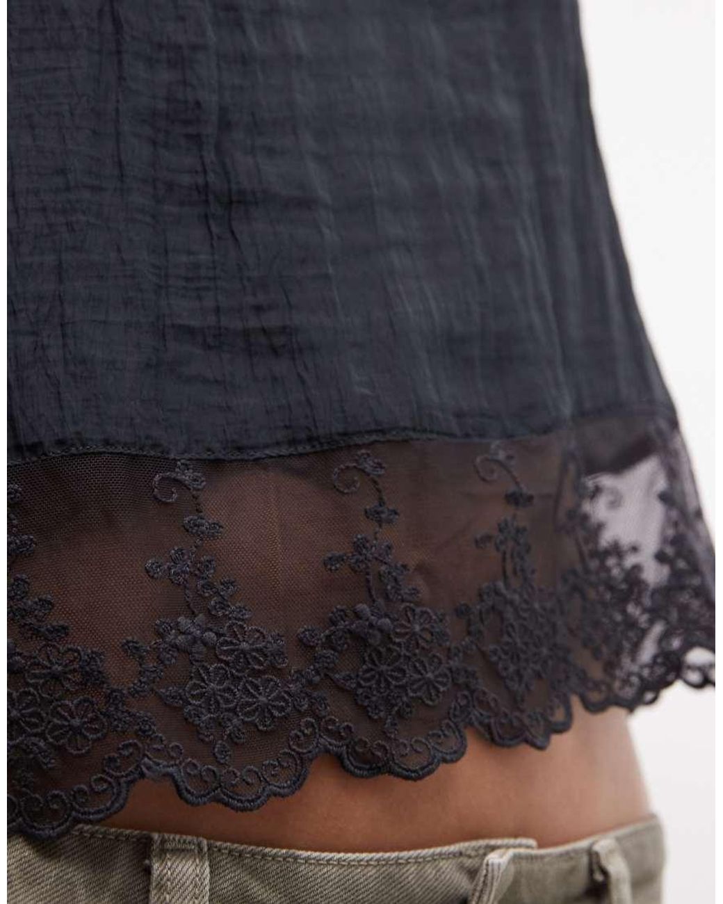 Top di Monki in Black