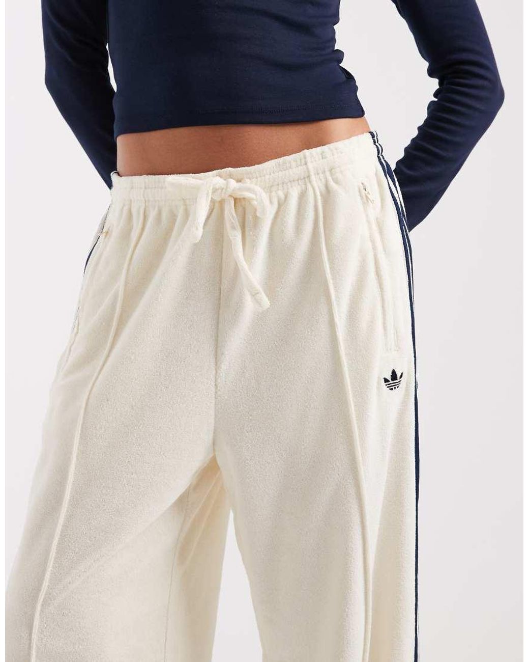 Adidas Originals Blue Terry Towel Track Pants