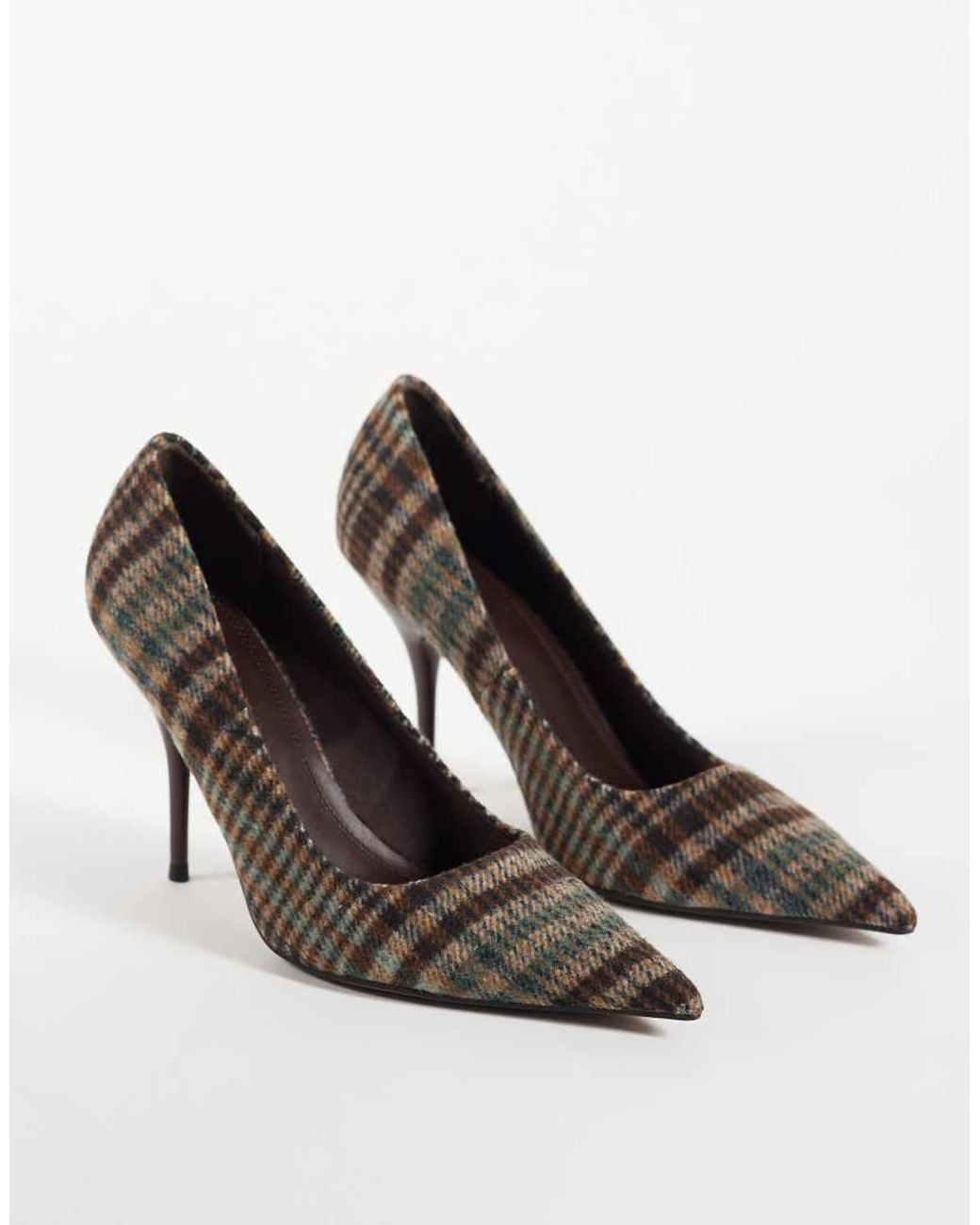 Asos Design Wide Fit Multicolor Perth Pointed Stiletto High Heel Court Shoes