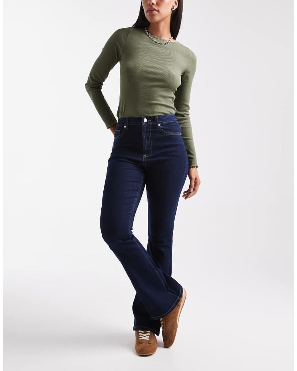 Miss Selfridge Blue Flare Jean