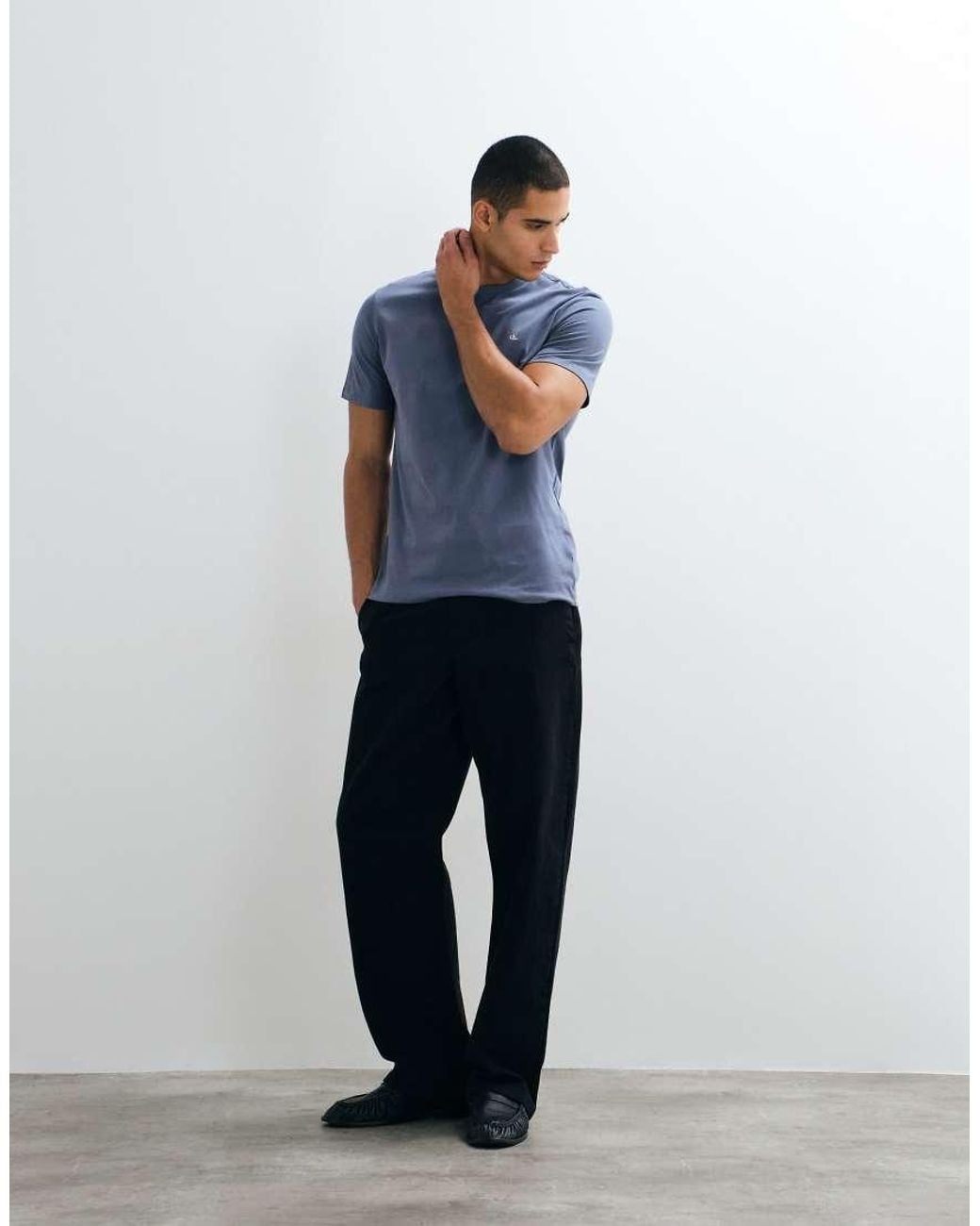 Calvin Klein Blue Classic Monogram T-Shirt for men