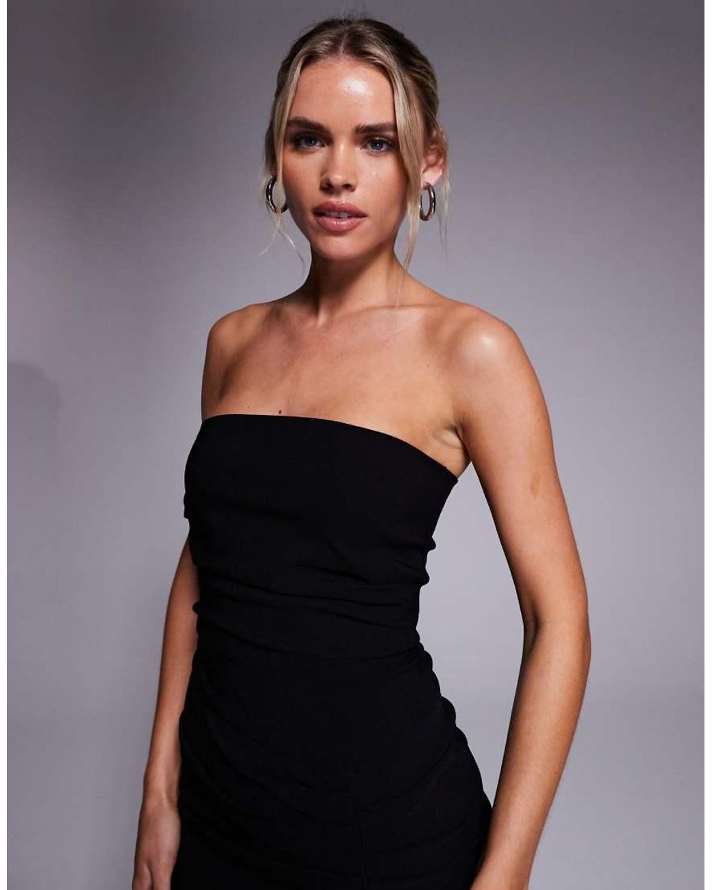 Vestito Lungo Arricciato di Vesper Petite in Blue