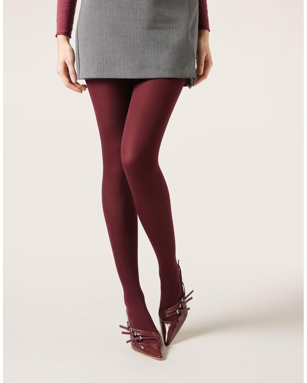 Calzedonia Red 50 Den Total Comfort Soft Touch Tights