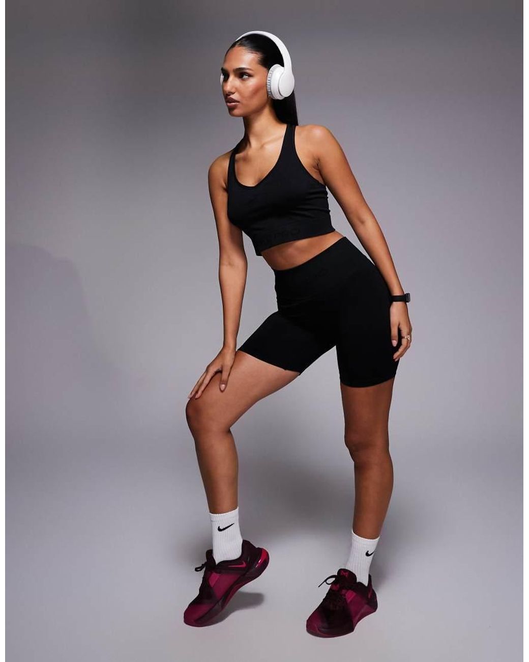 Nike Black Nike Pro Training Dri-fit Seamless Tank Top