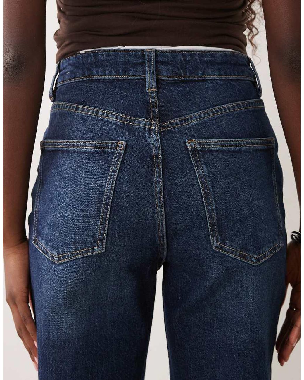 Mango Blue Newmom Relaxed Mom Jeans