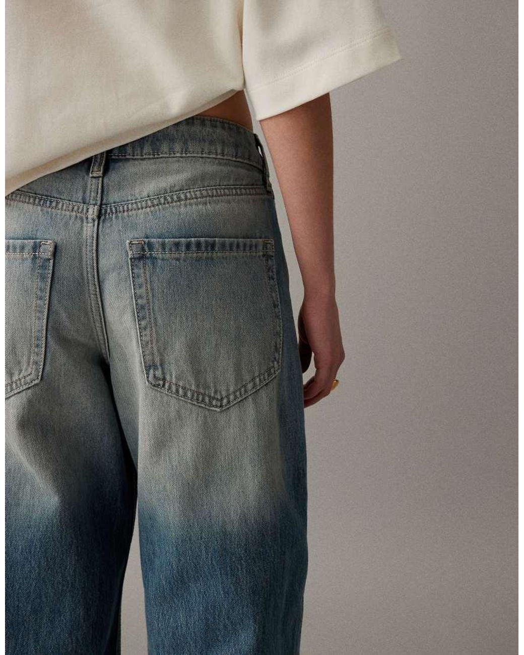 Hollister Gray High Rise baggy Jeans