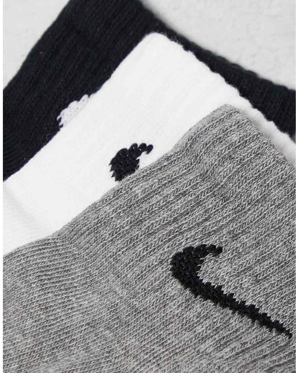 Nike Multicolor Training Everyday Cushioned 3 Pack Ankle Sock